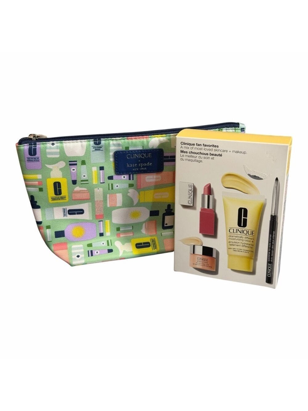Clinique Fan Favorites Set & Limited Edition Kate Spade Makeup Bag
